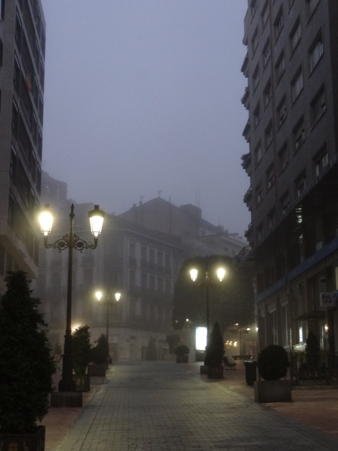 туман в городе